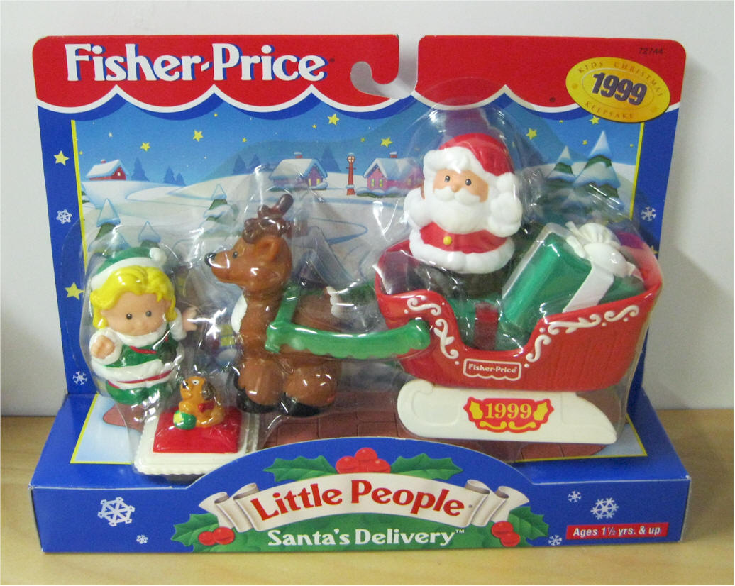 Little people santa and hot sale reindeer